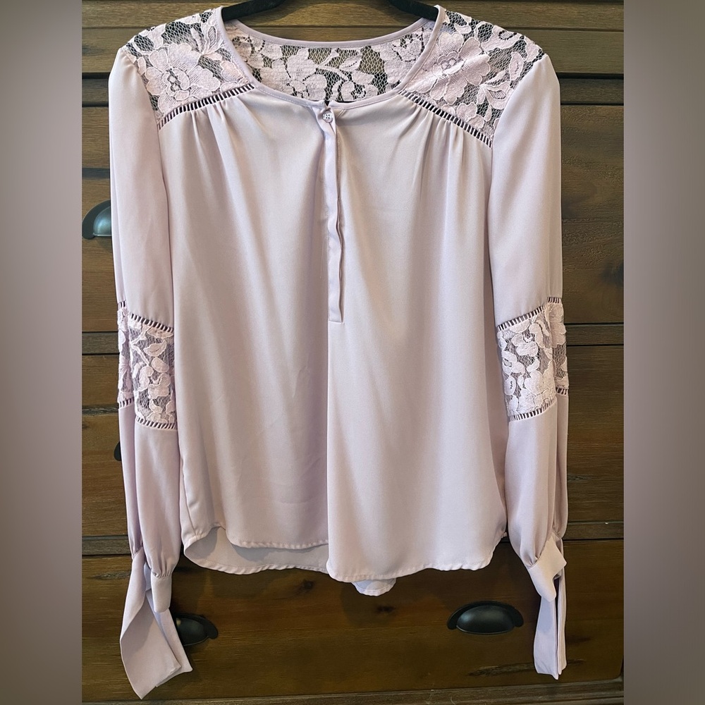 Size small, light purple, Soho blouse from New York and Company.